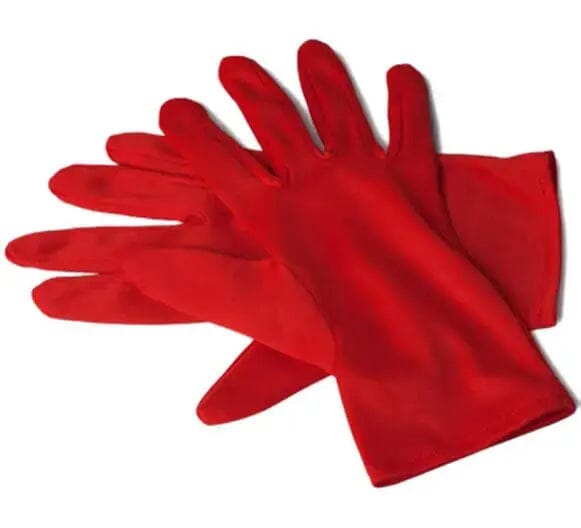 BONNES AFFAIRES - Gants Maçonniques rouges (16° REAA) gants Nos Colonnes - Boutique Maçonnique