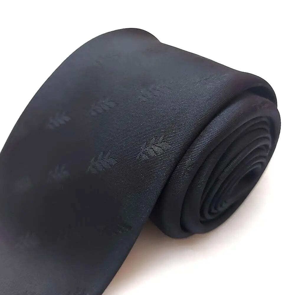 Cravate Maçonnique Noire - Acacia multiples (noir) cravate Nos Colonnes - Boutique Maçonnique 