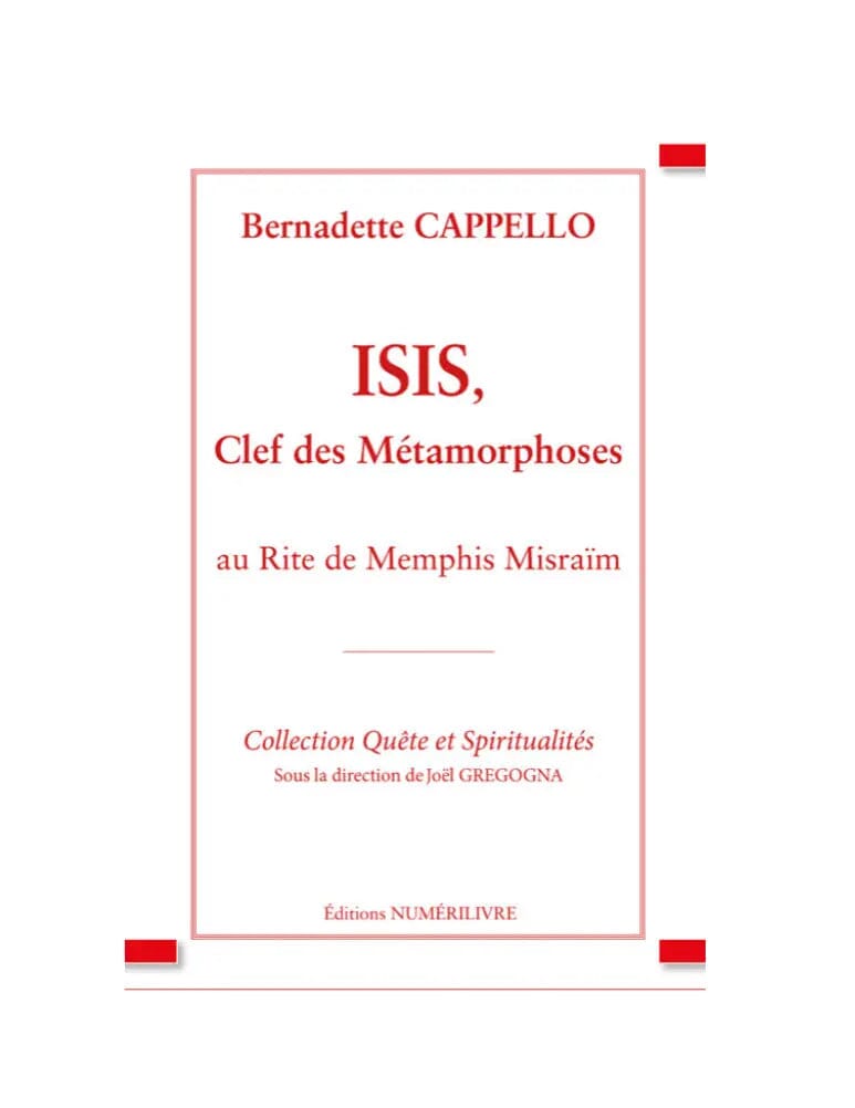 ISIS, Clef des Métamorphoses livre maconnique Nos Colonnes - Boutique Maçonnique 