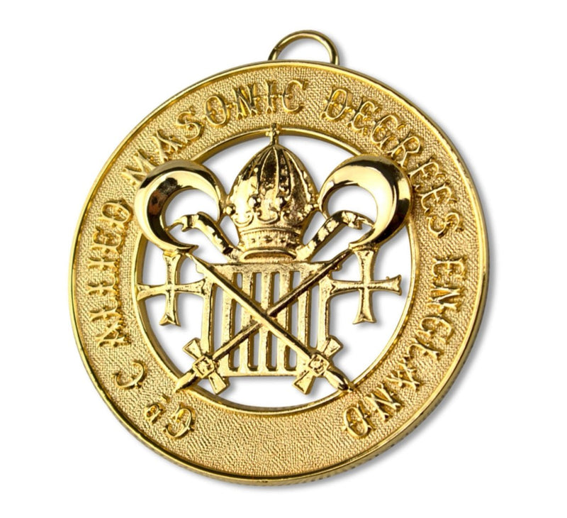 Bijou Grand Officier - Degrés Maçonniques Alliés (style anglais) - Nos Colonnes