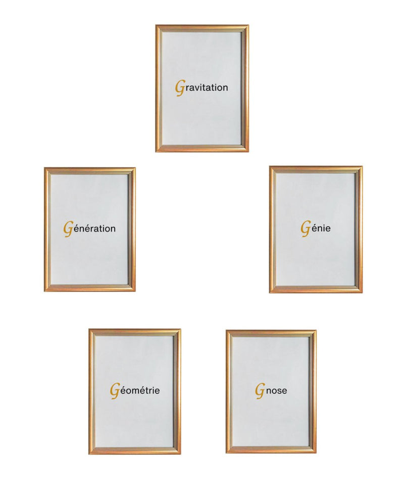 Pack 5 Cartouches (Compagnon) - Rite Français Groussier Nos Colonnes - Boutique Maçonnique