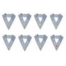 Set of 8 Officers Collars. Embroidered - Rectified Scottish Rite (RSR)