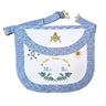 Master Mason Apron. Round edge. 39x33cm - French Rite "Traditional"