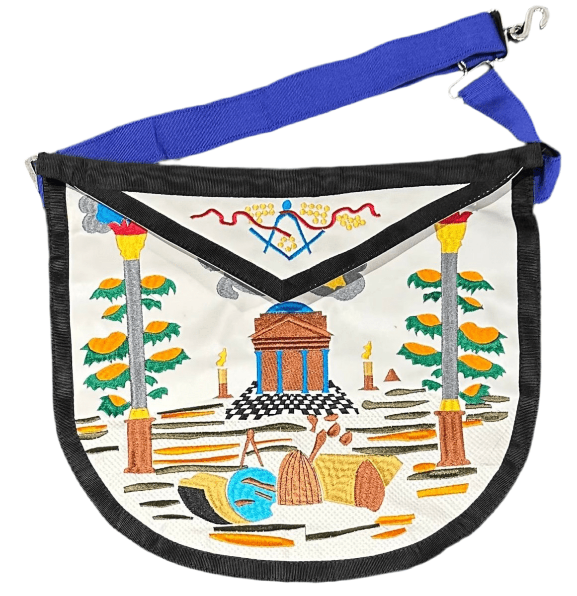 Tablier Folklorique Breton Du XIXe Siècle - En Satin De Soie Noir, Longueur 72cm, Largeur 158cm - Pièce Vintage