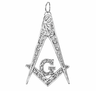 Past Master Collar Jewel. Bronze - Craft Lodge, Irish Constitution 