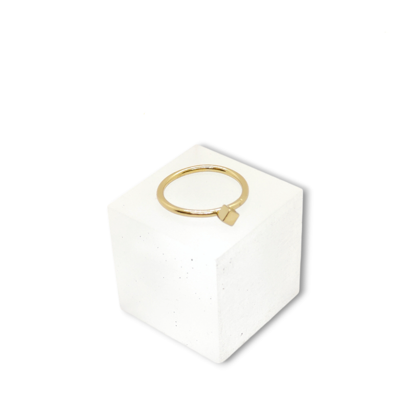Bague CUBiQUE Laiton Nos Colonnes - Boutique Maçonnique
