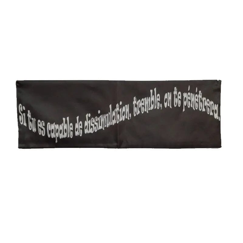 Banderole "La Dissimulation" - Cabinet de Réflexion bandeau cabinet de reflexion Nos Colonnes - Boutique Maçonnique 