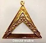 Bijou Officier Directoire : Député Maître (MESA) - Régime Écossais Rectifié bijoux Nos Colonnes - Boutique Maçonnique 