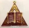 Bijou Officier Directoire : Orateur (MESA) - Régime Écossais Rectifié bijoux Nos Colonnes - Boutique Maçonnique 