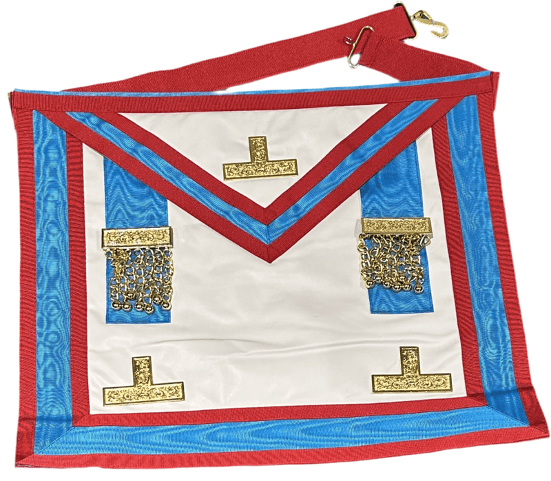 Tablier Vénérable Maître. 39x33cm - Rite Lauderdale (DH) ) - BA Nos Colonnes - Boutique maçonnique