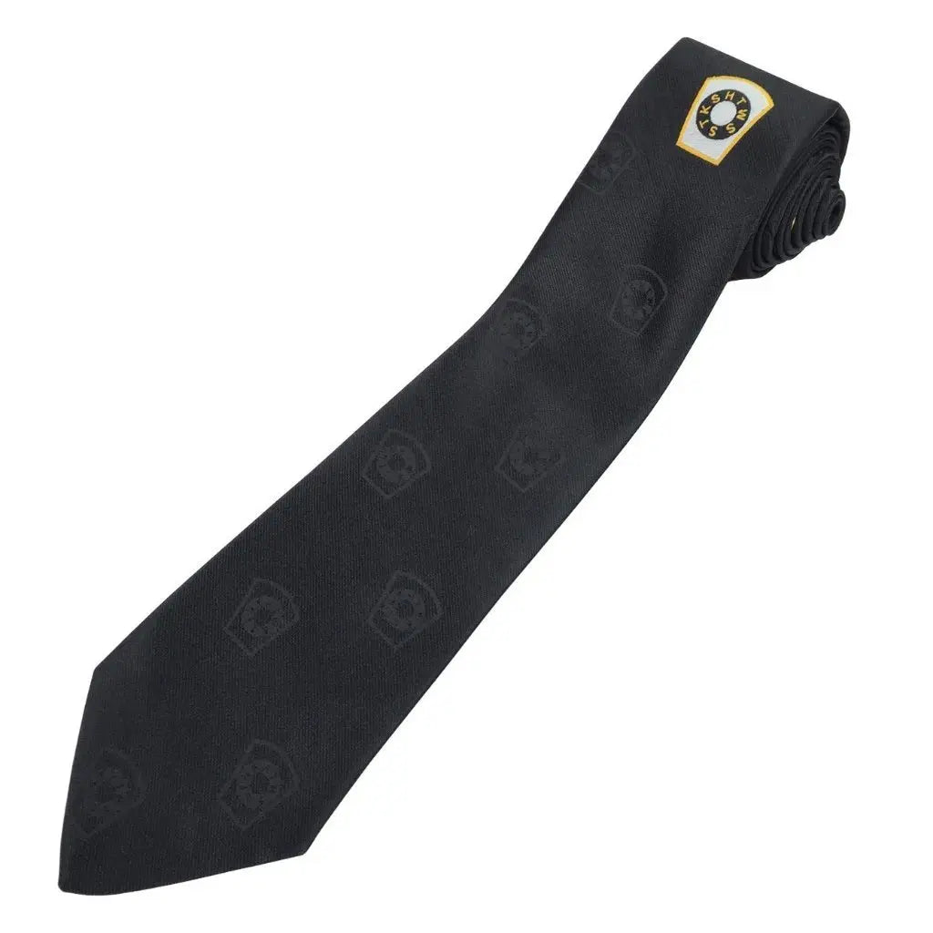 Cravate Maçonnique Noire. Maçonnerie de la Marque cravate Nos Colonnes - Boutique Maçonnique 