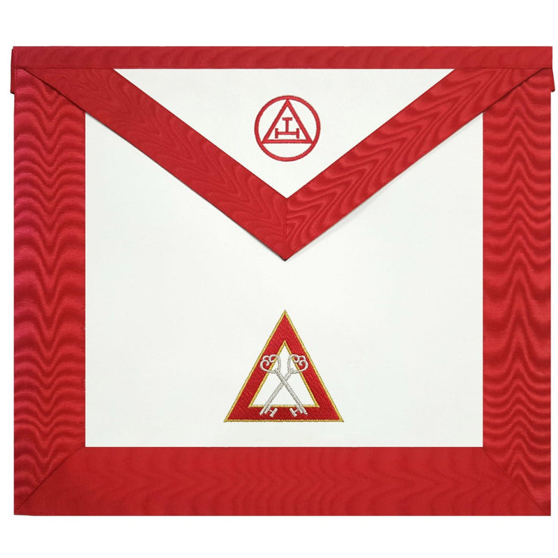 Tablier Trésorier. 41x35 cm - Arche Royale Américaine (Rite d’York) Nos Colonnes - Boutique Maçonnique