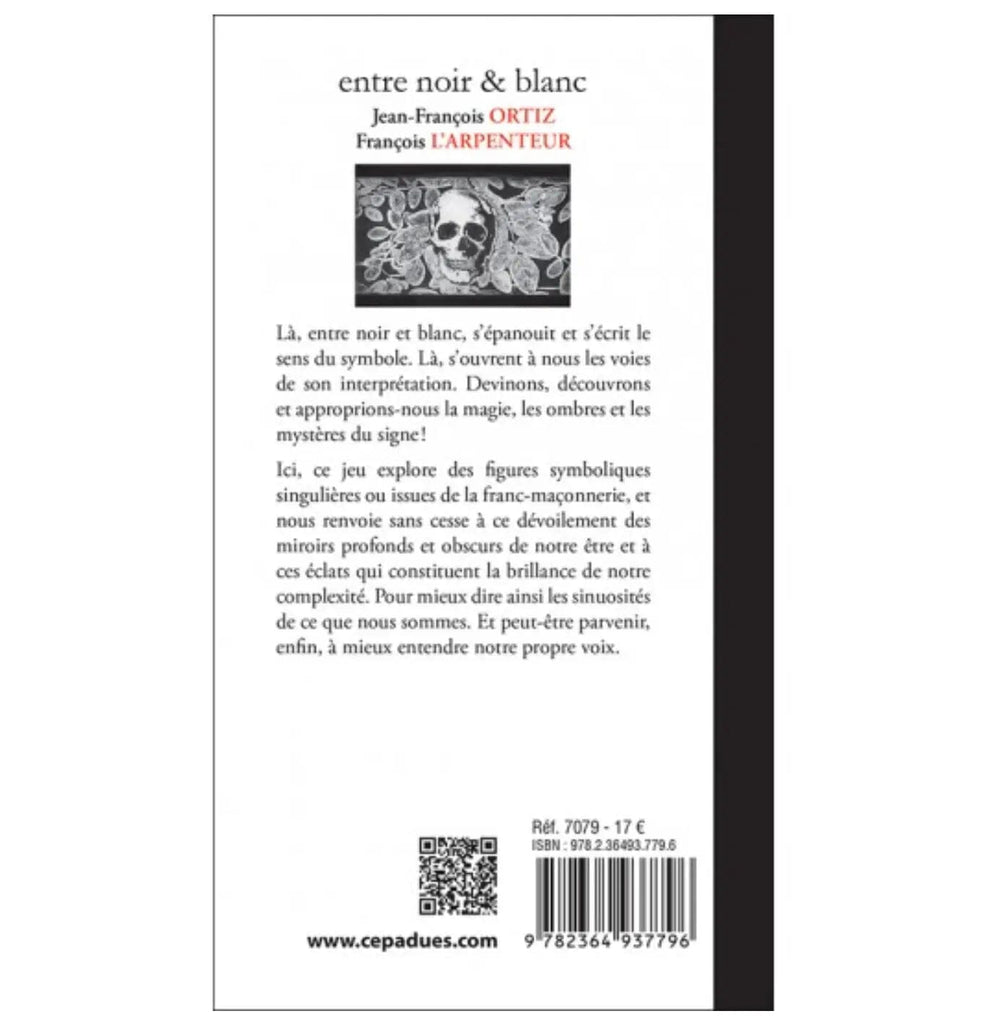 Entre noir et blanc. Les images et les mots des symboles livre maconnique Nos Colonnes - Boutique Maçonnique 