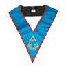 Blue Lodge Senior Warden Collar. Natural Silk - Ancient Accepted Scottish Rite (AASR)