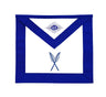 Secretary Apron. 39x33cm Blue Lodge, York Rite