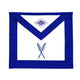 Secretary Apron. 39x33cm Blue Lodge, York Rite
