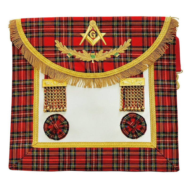 Tablier Maître. 41x34 cm - Rite Standard d'Ecosse - Nos Colonnes