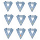 Set 9 Lodge Officers Collars. Embroidered. Natural Silk - French Rite "Traditional" and " Modern"