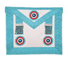 Master Mason Apron. 3 Rosettes/Tassels - Emulation Working (French style)