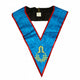 Blue Lodge Junior Warden Collar. Natural Silk - Ancient Accepted Scottish Rite (AASR)