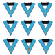 Pack 9 Sautoirs Officiers. Avec broderies. Soie Naturelle - Memphis-Misraïm