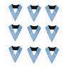 Set 9 Lodge Officers Collars. Black Back. Natural Silk - French Rite "Traditional" and "Modern"