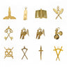 12 Blue Lodge Officers Collar Jewels Set - Lauderdale 
