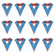 12 Blue Lodge Officers blank Collars Set - Lauderdale