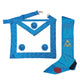 Master Mason Set. Apron 3 Rosettes + Sash - French Rite "Groussier"