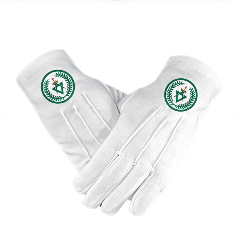 Gants blancs Degrés Maçonniques Alliés Nos Colonnes - Boutique Maçonnique