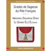 Grade de Sagesse du Rite Français - Mémento Deuxième Ordre, LE GRAND ÉLU ÉCOSSAIS livre maconnique Nos Colonnes - Boutique Maçonnique 