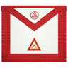 Tablier Vénérable Maître. 41x35 cm - Arche Royale Américaine (Rite d’York)