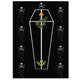 Drap mortuaire "Cercueil & divers symboles" - Satin (190x131cm)