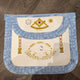 Tablier Vénérable Maître Ghimel - Bords arrondis - Rite Français Traditionnel - BA