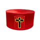 Toque 18° REAA – Rouge Rigide – Croix Latine – BA