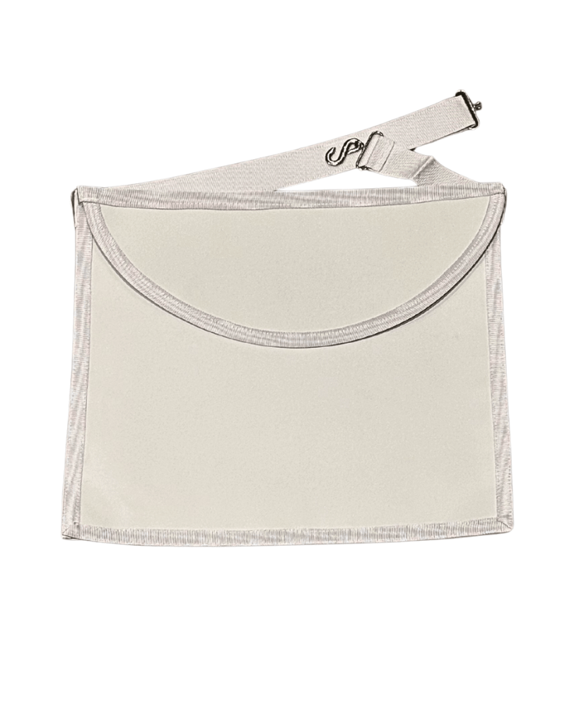 Tablier Apprenti. Simili cuir. 36x31 cm + 1 paire de gants offerte - Rite Standard d'Ecosse - Nos Colonnes