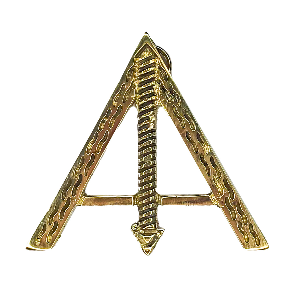 Bijou Premier Surveillant. Bronze - Rite Opératif de Salomon (ROS) Nos Colonnes - boutique maçonnique 