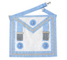 Master Mason Dress Apron. 3 Rosettes/Tassels - Craft Lodge, Irish Constitution 