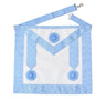 Master Mason Working Apron. 3 Rosettes/Tassels - Craft Lodge, Irish Constitution 