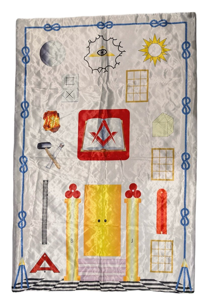 Tapis de Loge 1° Degré REAA - Satin (128x85cm) - en stock