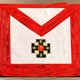 Tablier Chevalier Rose Croix, Croix Potencée 18° degré REAA en satin  - BA