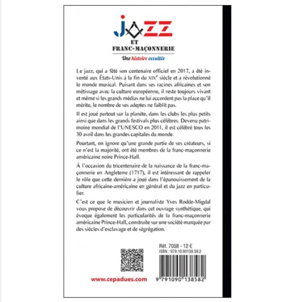 Jazz et Franc-Maçonnerie, Une histoire occultée livre maconnique Nos Colonnes - Boutique Maçonnique 