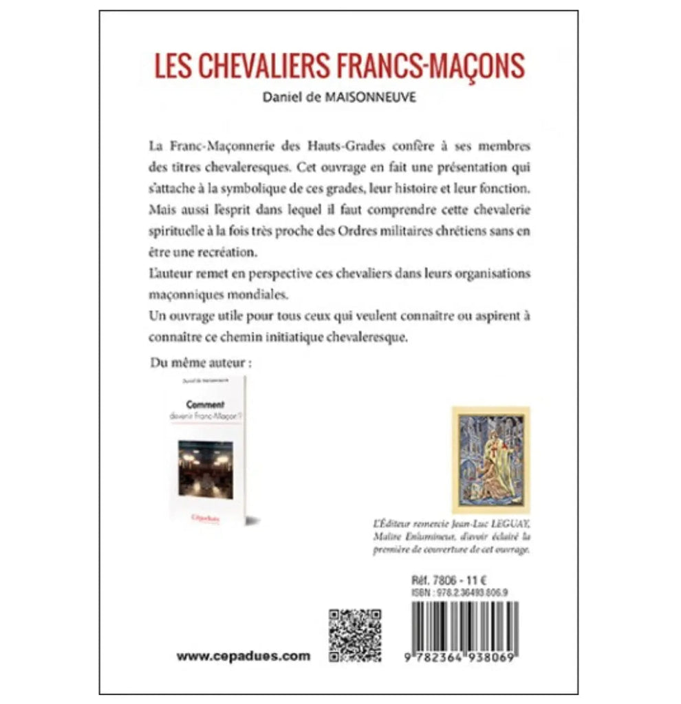 Les Chevaliers Francs-maçons livre maconnique Nos Colonnes - Boutique Maçonnique 