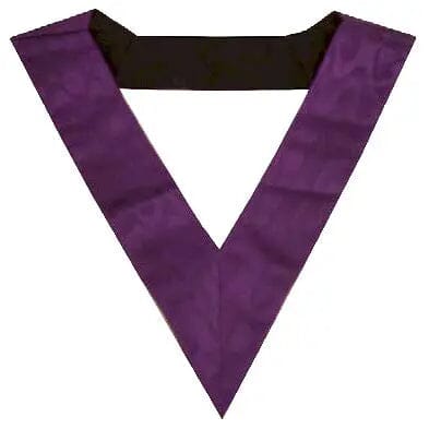Petit Sautoir violet. Soie Naturelle - Memphis-Misraïm (ORUMM) sautoir Nos Colonnes - Boutique Maçonnique 