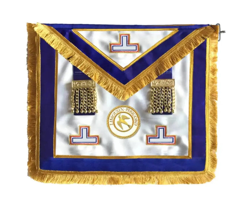 Tablier Provincial. Grand Officier. Badge Fonction. Grande Tenue (39x33cm) tablier Nos Colonnes - Boutique Maçonnique 