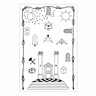 1st & 2nd Degrees Tracing Board. 128x85cm - Traditional French Rite (1801) 