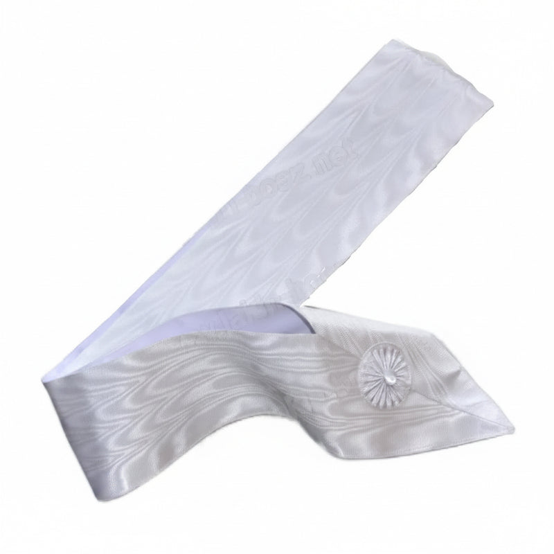 Baudrier (Cordon) Blanc Chevalier Bienfaisant de la Cité Sainte (CBCS) - Ordre Intérieur RER. 11 cm - Nos Colonnes
