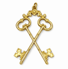 Treasurer Collar Jewel. Bronze - Memphis-Misraim Rite