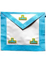 Worshipful/ Past Master Apron. 3 Taus. 39x33cm - French Rite "Groussier" (RFG)