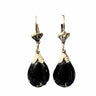 Boucles d'oreilles noires en verre filé N°3